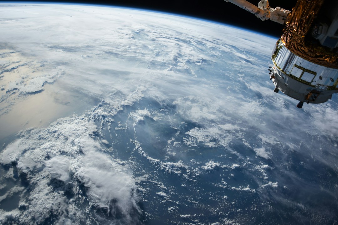 Earth viewed from orbit, illustrating the future of space-based computing
