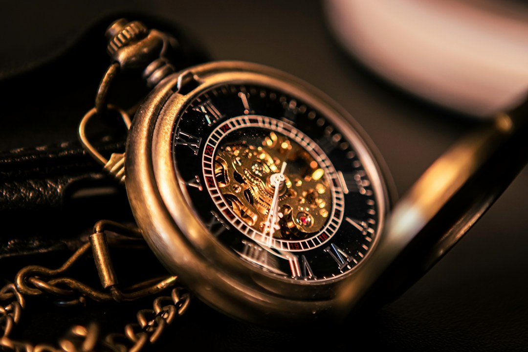 Antique pocket watch representing the Grandfather Paradox and conflicting timelines